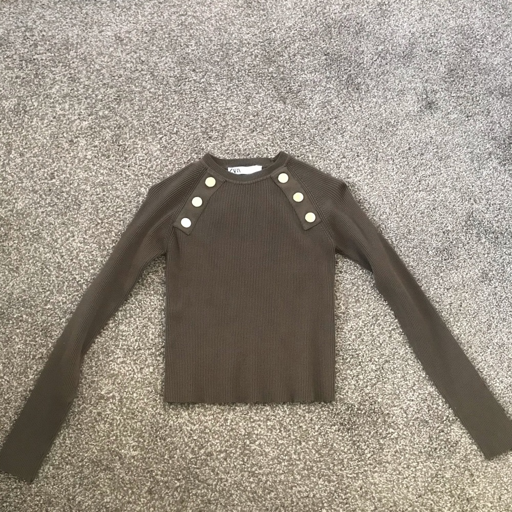 Zara small olive long sleeve